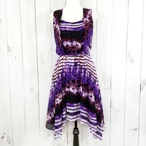 W118 by Walter Baker Purple Tie Waist Dress